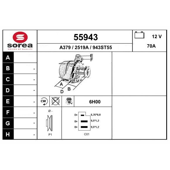 Слика на Алтернатор EAI 55943