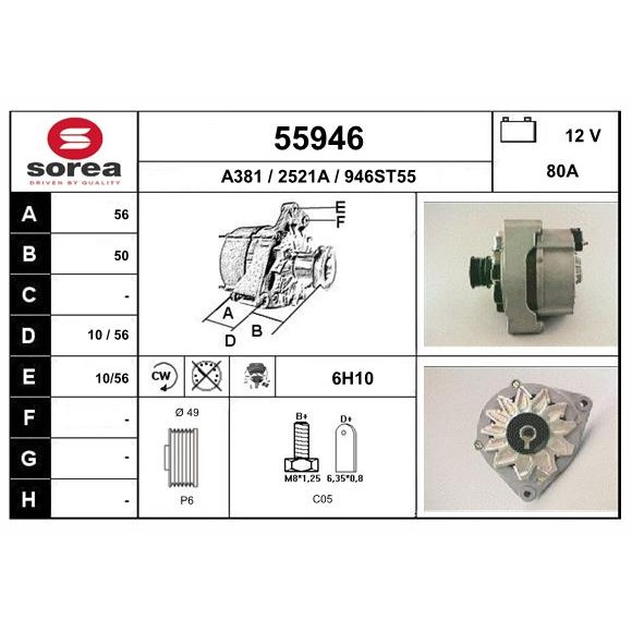 Слика на Алтернатор EAI 55946