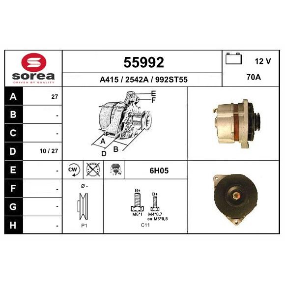 Слика на Алтернатор EAI 55992