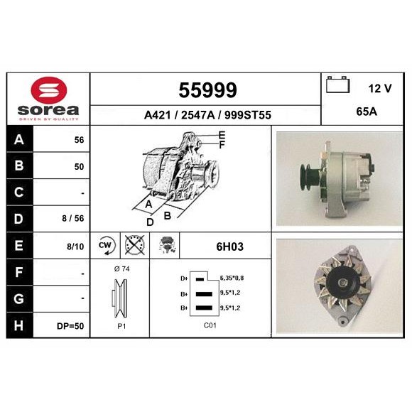 Слика на Алтернатор EAI 55999