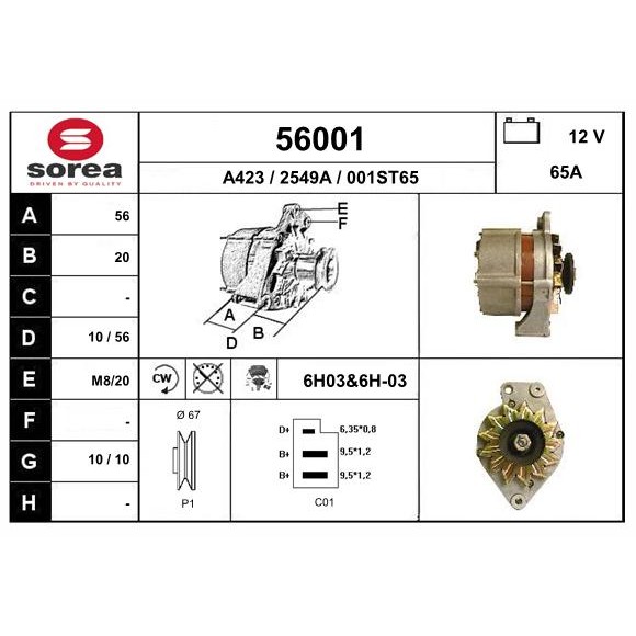 Слика на Алтернатор EAI 56001