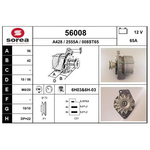 Слика на Алтернатор EAI 56008