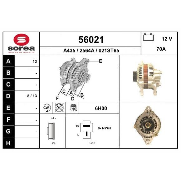 Слика на Алтернатор EAI 56021