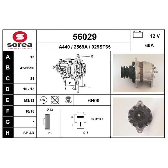 Слика на Алтернатор EAI 56029