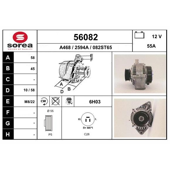 Слика на Алтернатор EAI 56082