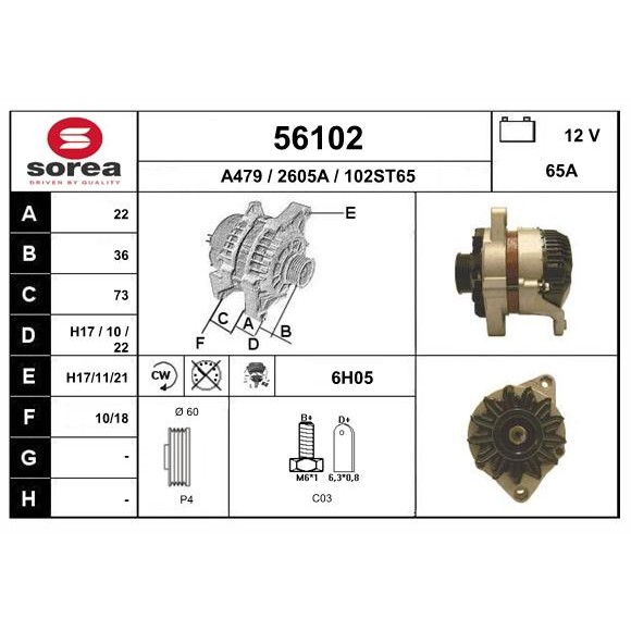 Слика на Алтернатор EAI 56102