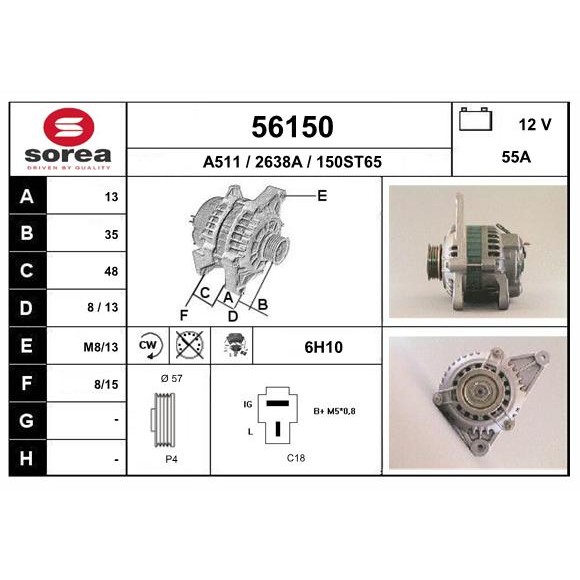 Слика на Алтернатор EAI 56150