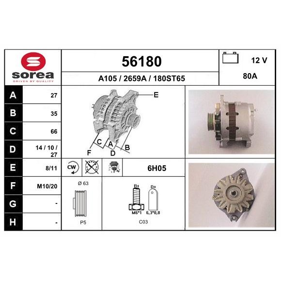 Слика на Алтернатор EAI 56180