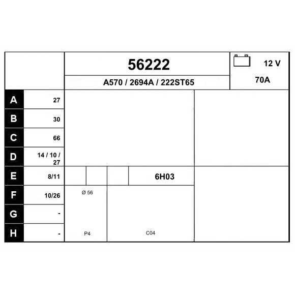 Слика на Алтернатор EAI 56222