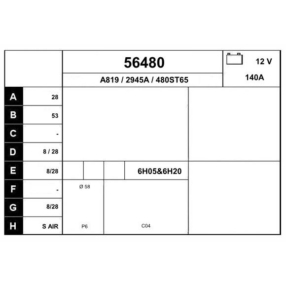 Слика на Алтернатор EAI 56480