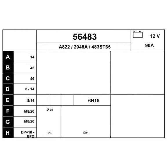 Слика на Алтернатор EAI 56483