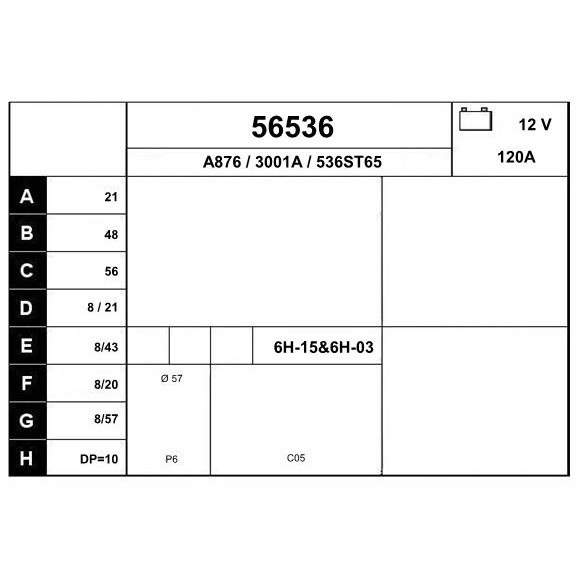 Слика на Алтернатор EAI 56536