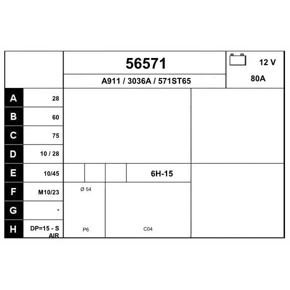 Слика на Алтернатор EAI 56571