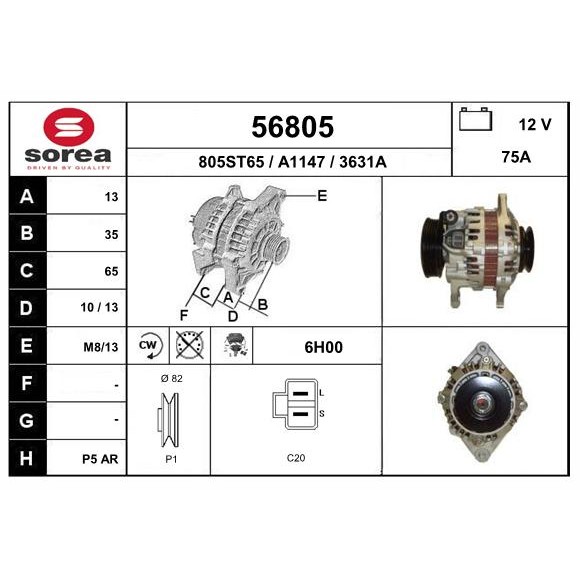 Слика на Алтернатор EAI 56805