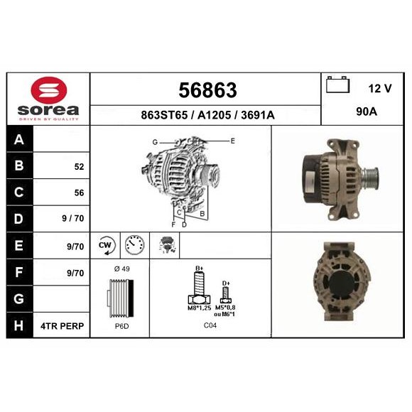 Слика на Алтернатор EAI 56863