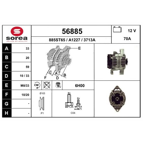 Слика на Алтернатор EAI 56885