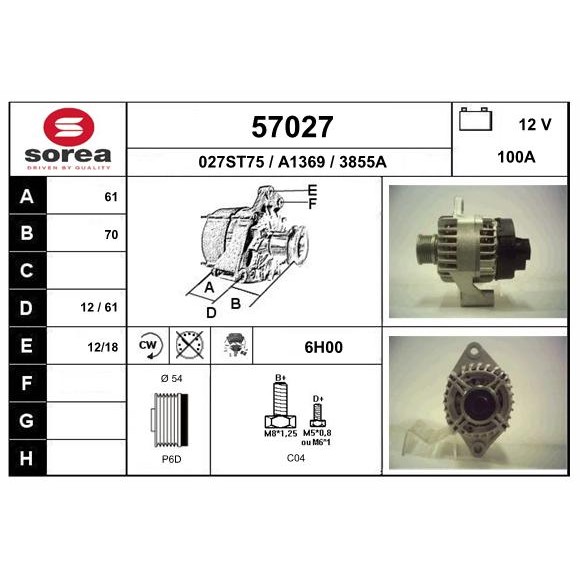 Слика на Алтернатор EAI 57027