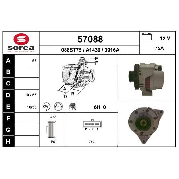 Слика на Алтернатор EAI 57088