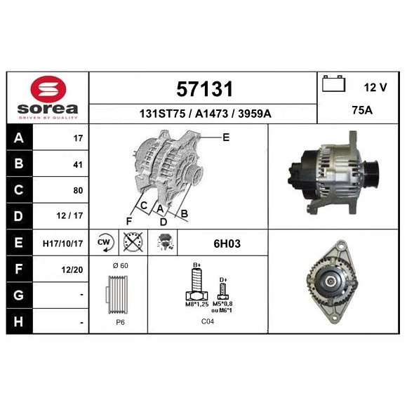 Слика на Алтернатор EAI 57131