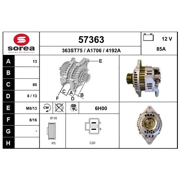 Слика на Алтернатор EAI 57363