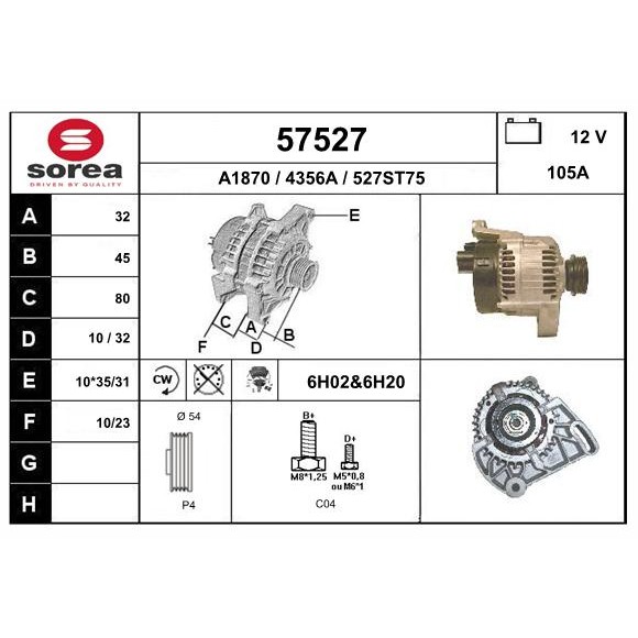 Слика на Алтернатор EAI 57527