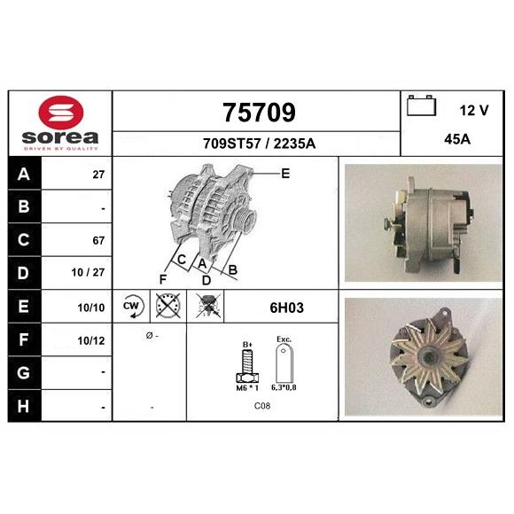 Слика на Алтернатор EAI 75709