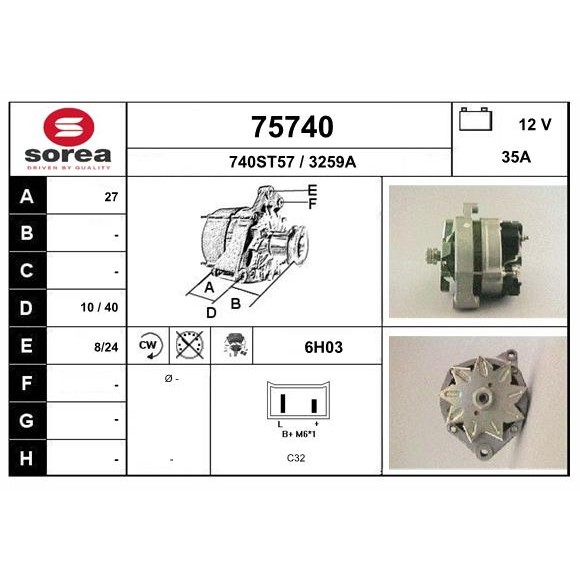 Слика на Алтернатор EAI 75740