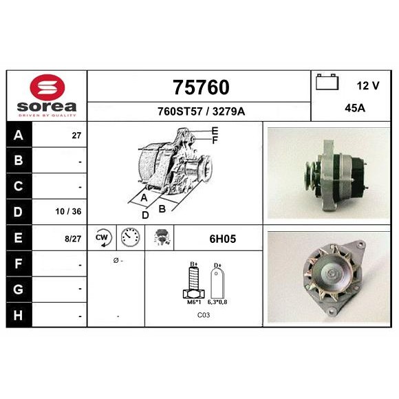 Слика на Алтернатор EAI 75760