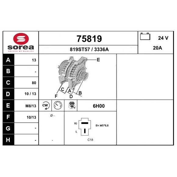 Слика на Алтернатор EAI 75819