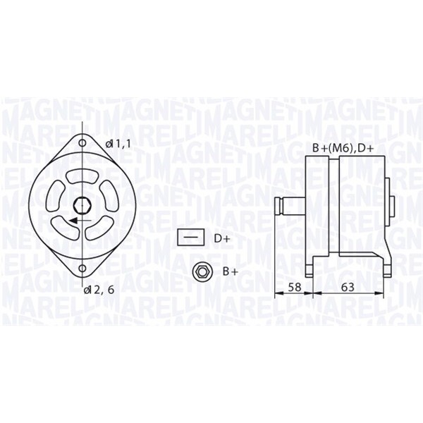 Слика на Алтернатор MAGNETI MARELLI 063320049010