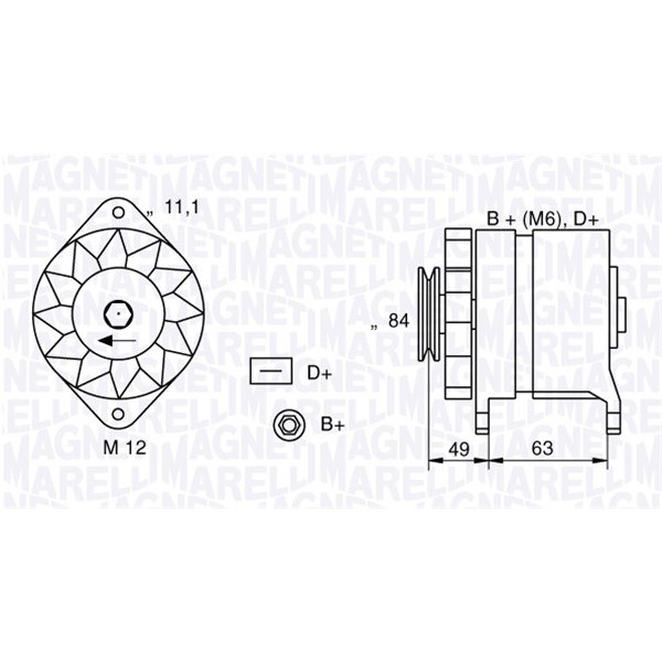 Слика на Алтернатор MAGNETI MARELLI 063321044010