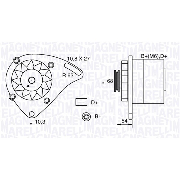 Слика на Алтернатор MAGNETI MARELLI 063321165010