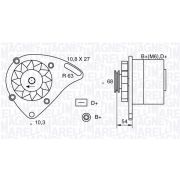 Слика 1 $на Алтернатор MAGNETI MARELLI 063321165010