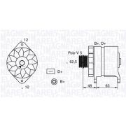 Слика 1 $на Алтернатор MAGNETI MARELLI 063321191010