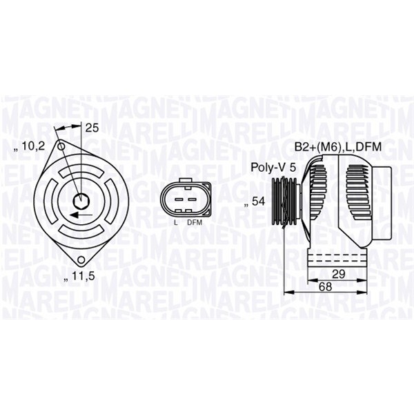 Слика на Алтернатор MAGNETI MARELLI 063532250200