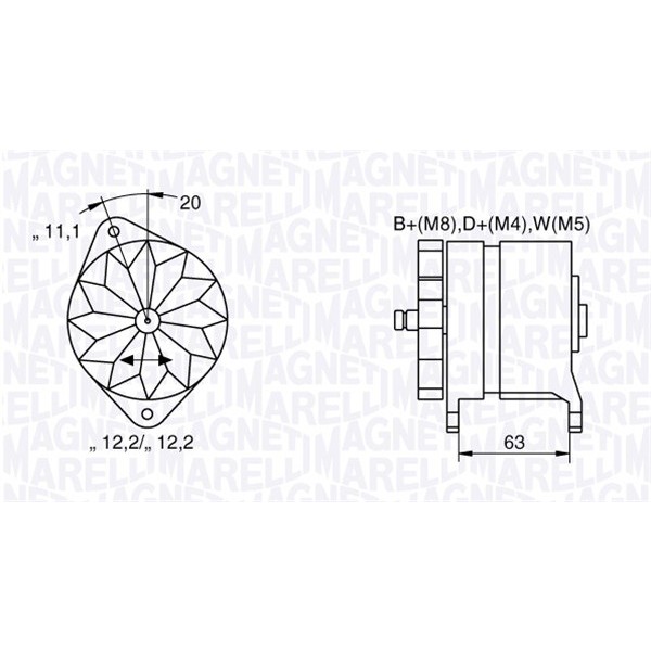 Слика на Алтернатор MAGNETI MARELLI 063534690480