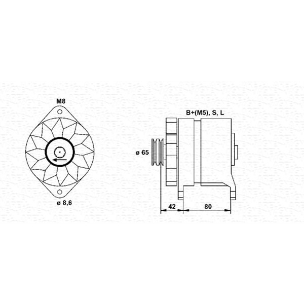 Слика на Алтернатор MAGNETI MARELLI 943346023010