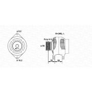 Слика 1 $на Алтернатор MAGNETI MARELLI 943354075010