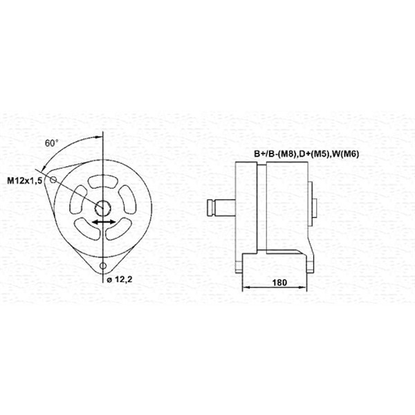 Слика на Алтернатор MAGNETI MARELLI 943356267010