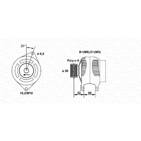 Слика на Алтернатор MAGNETI MARELLI 943356568010