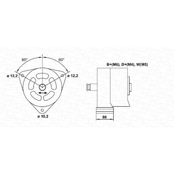 Слика на Алтернатор MAGNETI MARELLI 943356708010