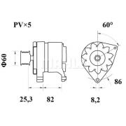 Слика 2 $на Алтернатор MAHLE MG 101