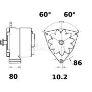 Слика 1 $на Алтернатор MAHLE MG 125