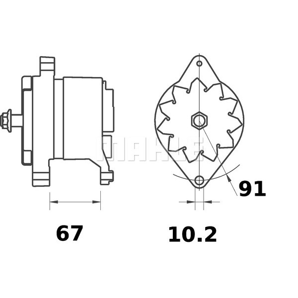 Слика на Алтернатор MAHLE MG 184