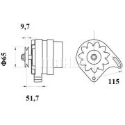 Слика 2 $на Алтернатор MAHLE MG 21