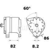 Слика 1 $на Алтернатор MAHLE MG 226