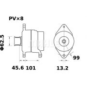 Слика 2 $на Алтернатор MAHLE MG 273