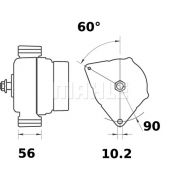 Слика 1 $на Алтернатор MAHLE MG 28