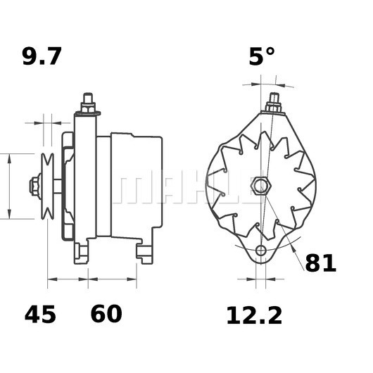 Слика на Алтернатор MAHLE MG 280