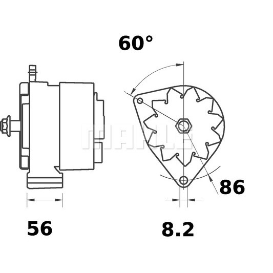 Слика на Алтернатор MAHLE MG 314